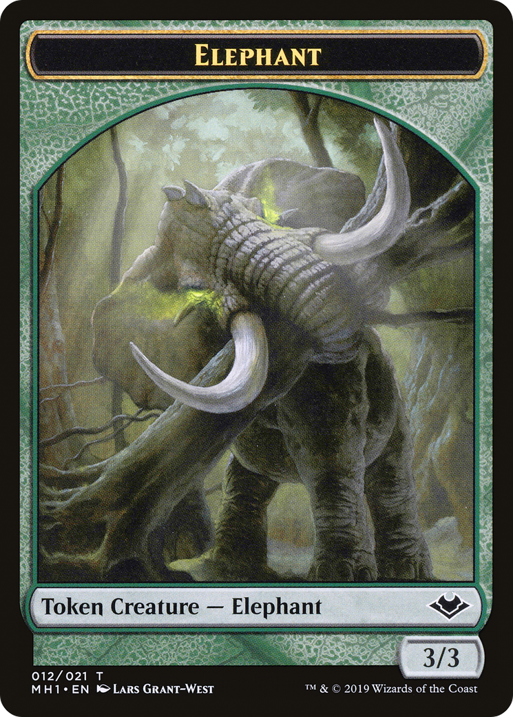 Elephant (TMH1-012) - Modern Horizons Tokens Foil - Premium MTG Single from Wizards of the Coast - Just $0! Shop now at Game Crave Tournament Store