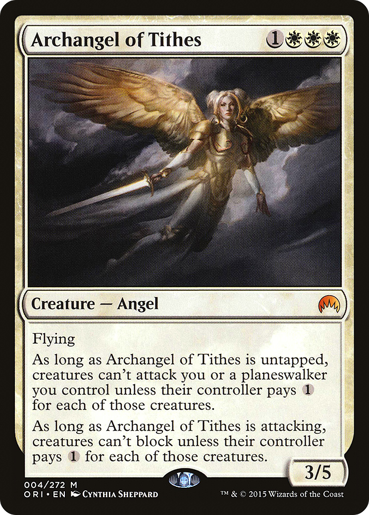 Archangel of Tithes (ORI-004) - Magic Origins - Premium MTG Single from Wizards of the Coast - Just $1.71! Shop now at Game Crave Tournament Store