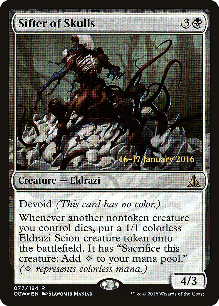 Sifter of Skulls (POGW-77S) - Oath of the Gatewatch Promos: (devoid) Foil - Premium MTG Single from Wizards of the Coast - Just $2.54! Shop now at Game Crave Tournament Store