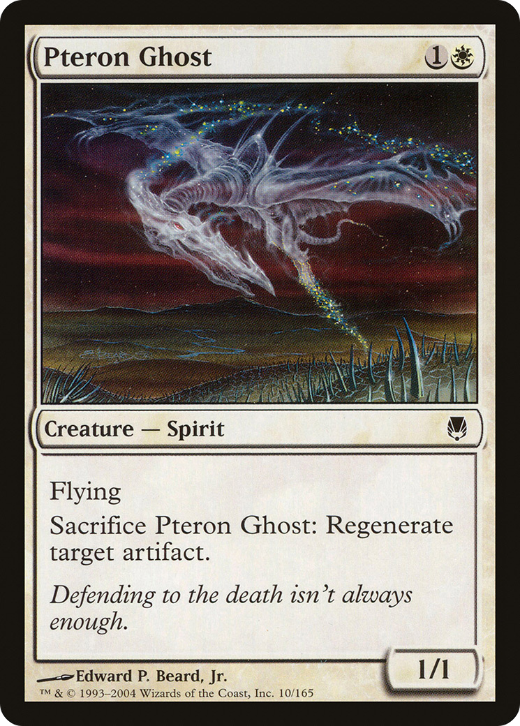 Pteron Ghost (DST-010) - Darksteel Foil - Premium MTG Single from Wizards of the Coast - Just $4.72! Shop now at Game Crave Tournament Store
