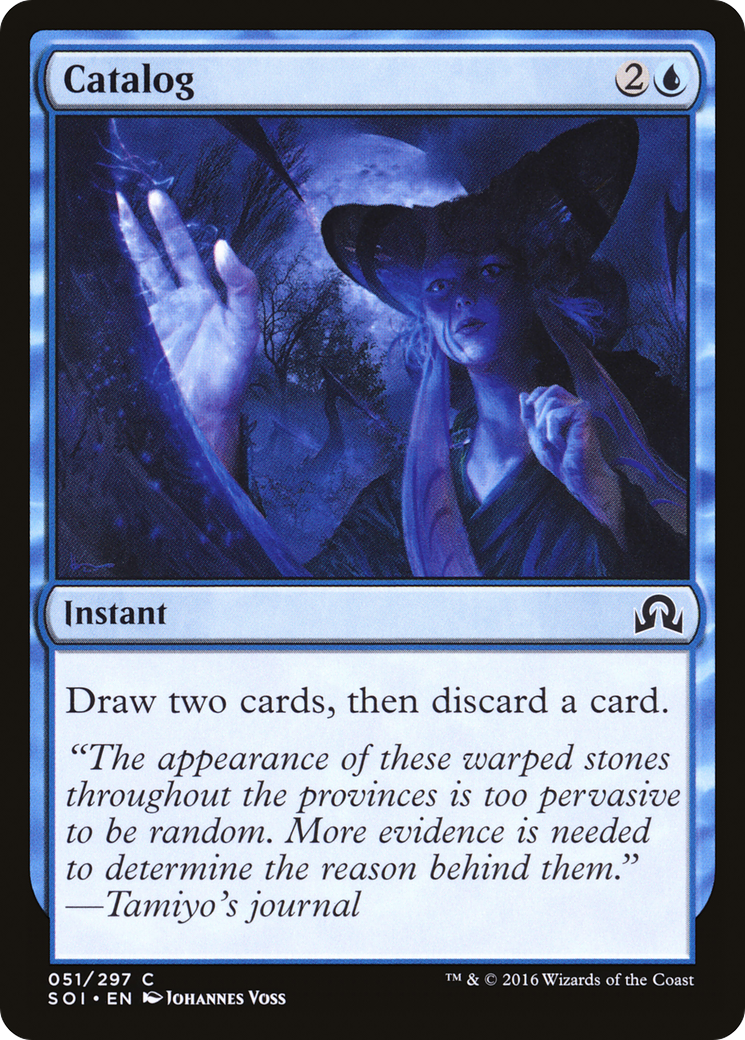 Catalog (SOI-051) - Shadows over Innistrad Foil - Premium MTG Single from Wizards of the Coast - Just $0.08! Shop now at Game Crave Tournament Store