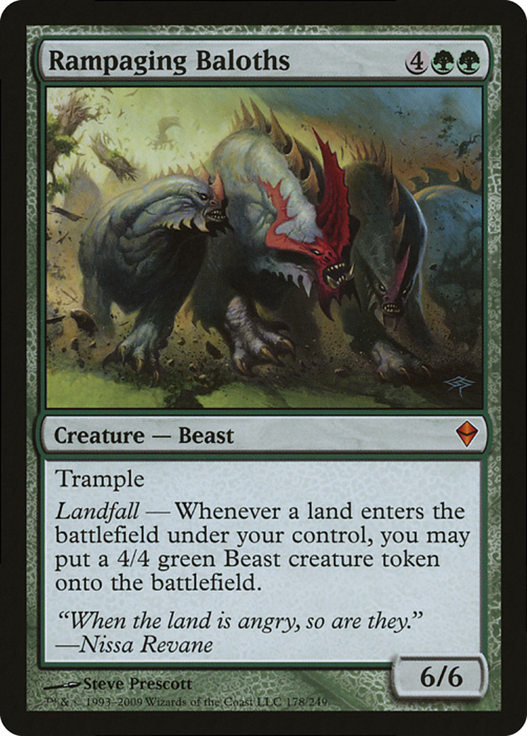Rampaging Baloths (P09-178) - Magic Player Rewards 2009 - Premium MTG Single from Wizards of the Coast - Just $0! Shop now at Game Crave Tournament Store