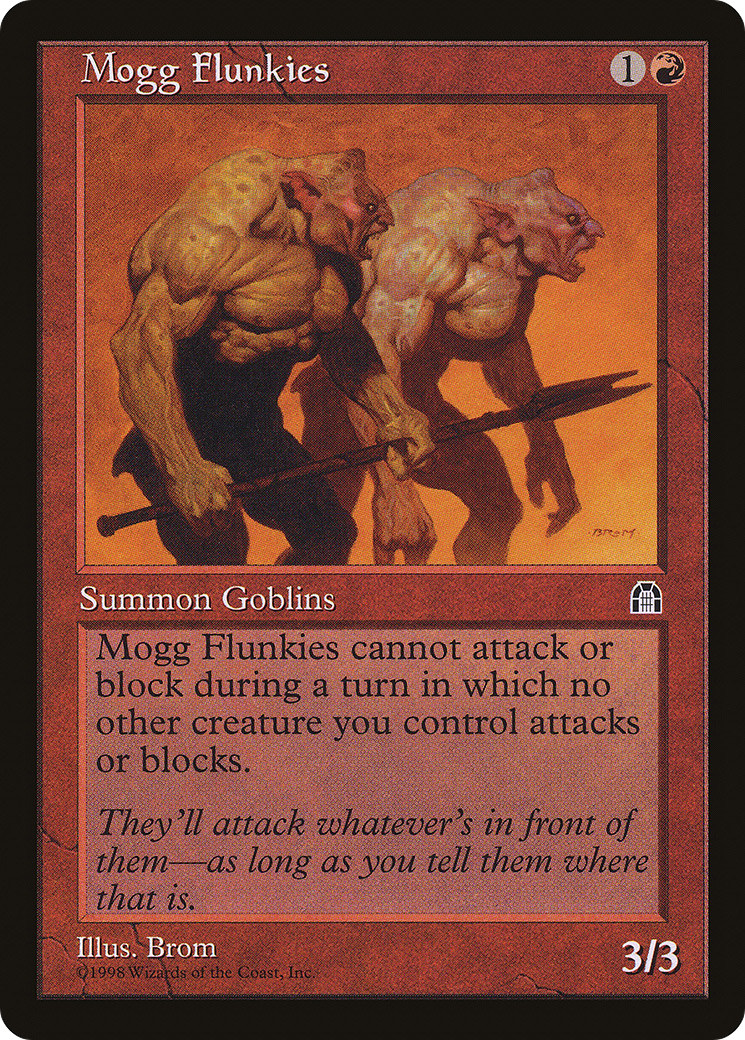 Mogg Flunkies (STH-092) - Stronghold - Premium MTG Single from Wizards of the Coast - Just $0.08! Shop now at Game Crave Tournament Store