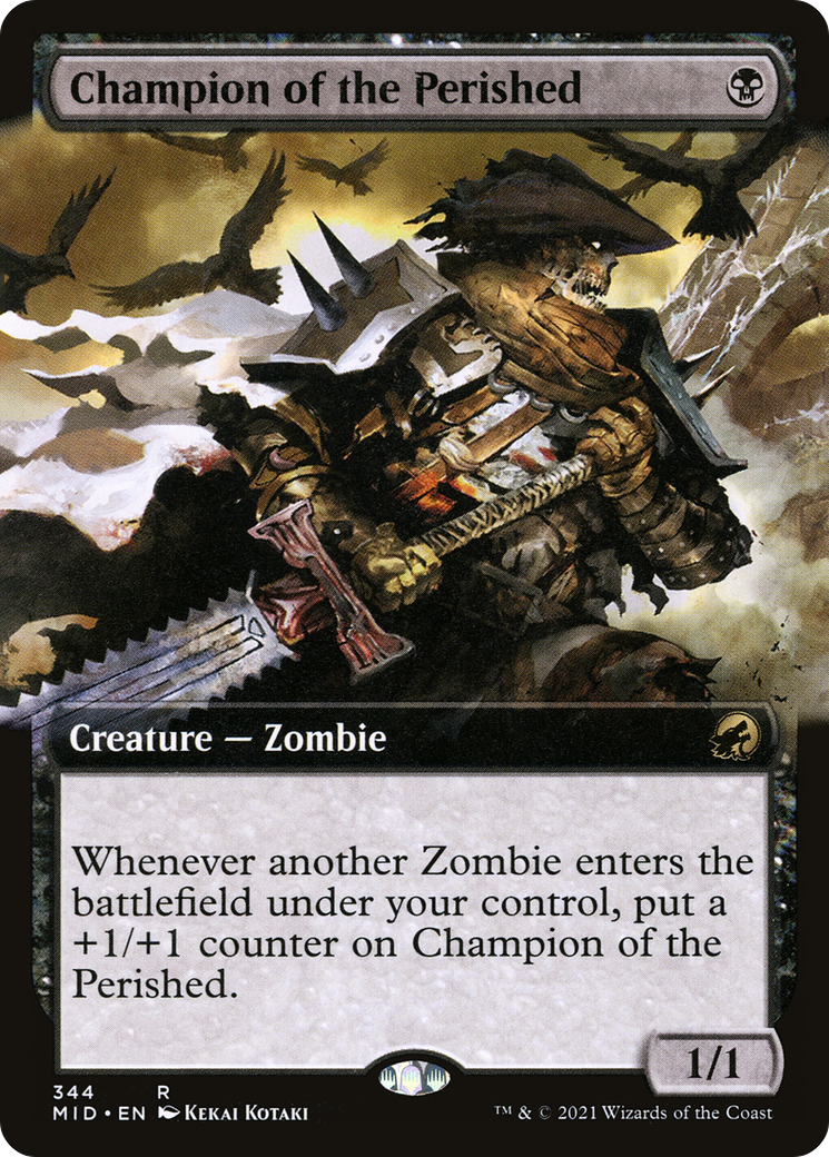 Champion of the Perished (MID-344) - Innistrad: Midnight Hunt: (Extended Art) Foil - Premium MTG Single from Wizards of the Coast - Just $0.31! Shop now at Game Crave Tournament Store