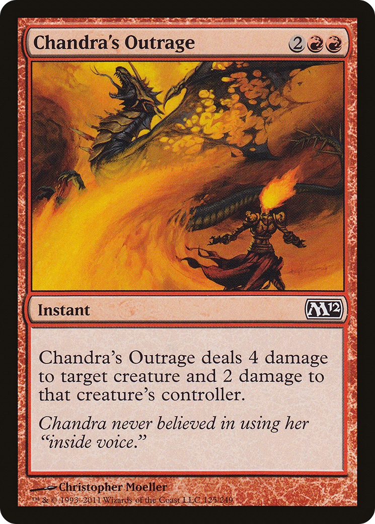 Chandra's Outrage (M12-125) - Magic 2012 - Premium MTG Single from Wizards of the Coast - Just $0.25! Shop now at Game Crave Tournament Store