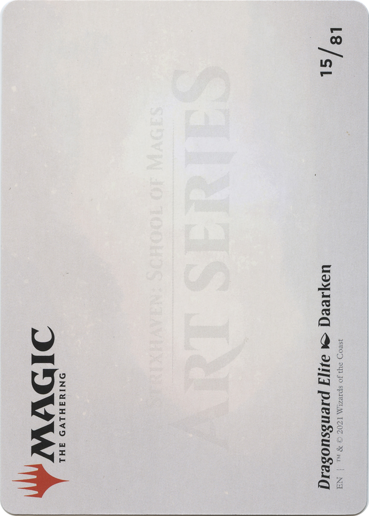 Dragonsguard Elite // Dragonsguard Elite (ASTX-015) - Strixhaven Art Series (Borderless) - Premium MTG Single from Wizards of the Coast - Just $0! Shop now at Game Crave Tournament Store