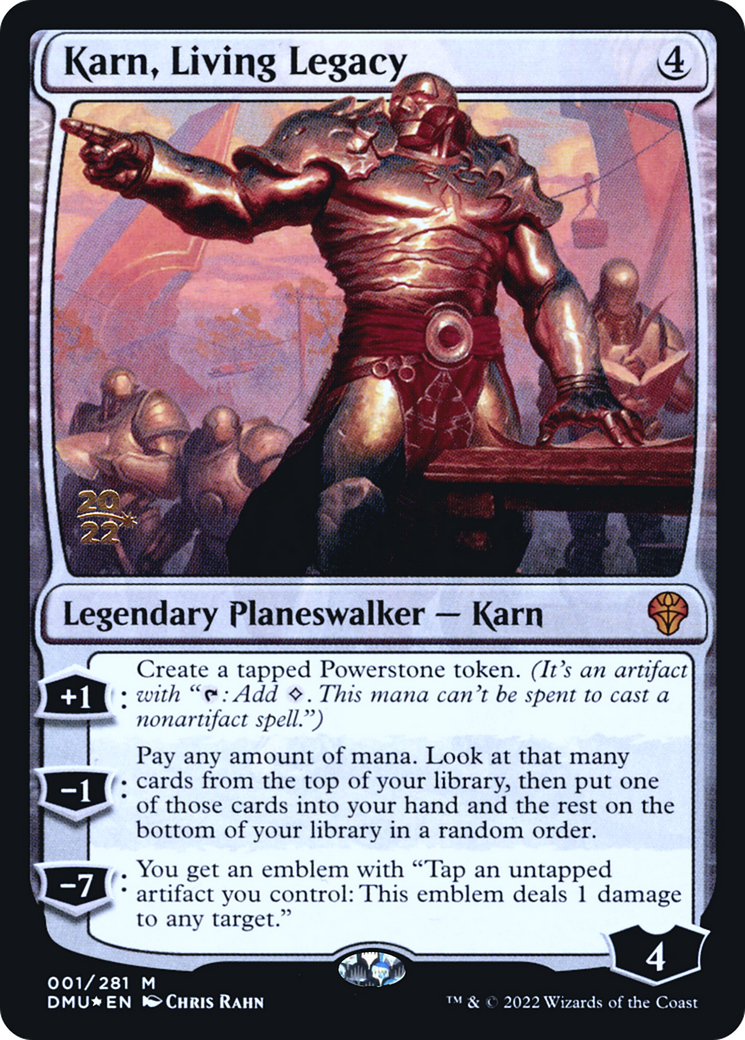 Karn, Living Legacy (PDMU-01S) - Dominaria United Promos Foil - Premium MTG Single from Wizards of the Coast - Just $0.59! Shop now at Game Crave Tournament Store