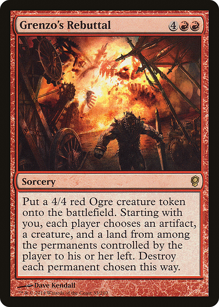 Grenzo's Rebuttal (CNS-033) - Conspiracy - Premium MTG Single from Wizards of the Coast - Just $0.08! Shop now at Game Crave Tournament Store