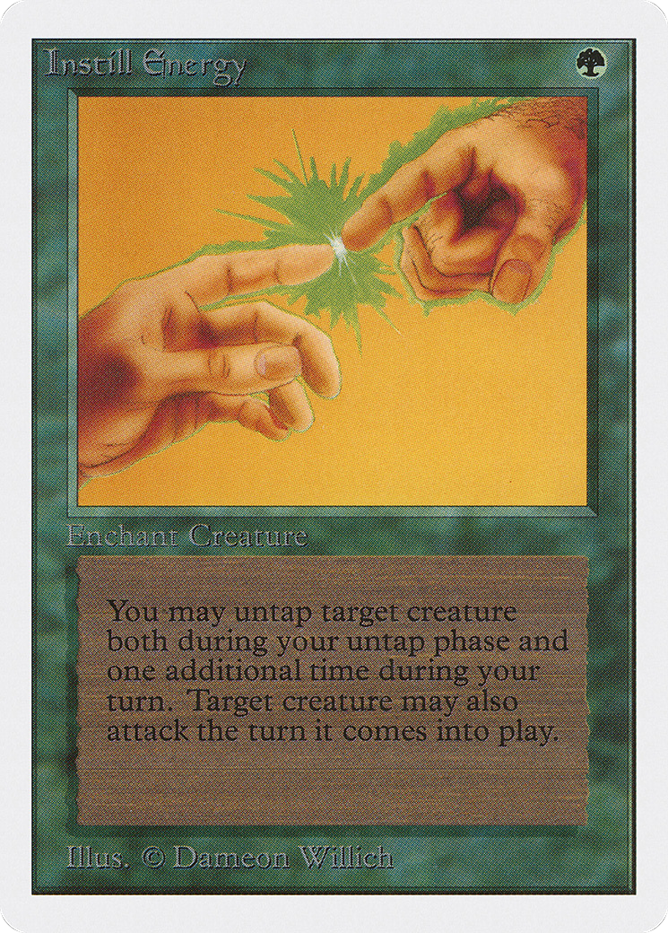 Instill Energy (2ED-203) - Unlimited Edition - Premium MTG Single from Wizards of the Coast - Just $2.10! Shop now at Game Crave Tournament Store