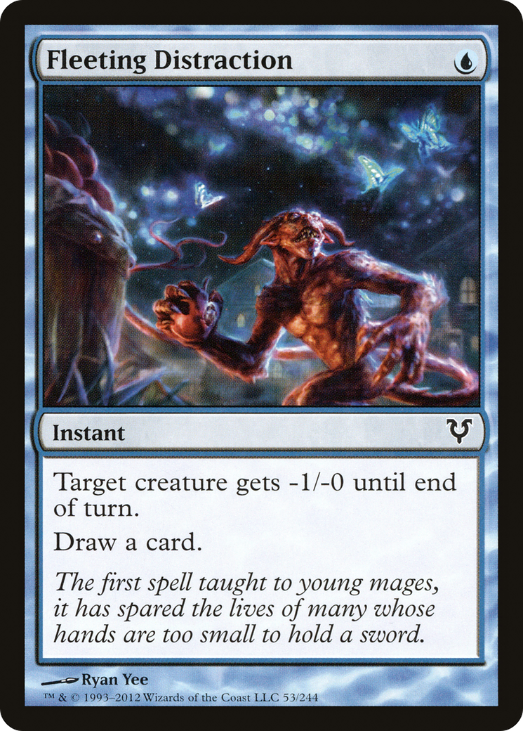 Fleeting Distraction (AVR-053) - Avacyn Restored Foil - Premium MTG Single from Wizards of the Coast - Just $0.08! Shop now at Game Crave Tournament Store