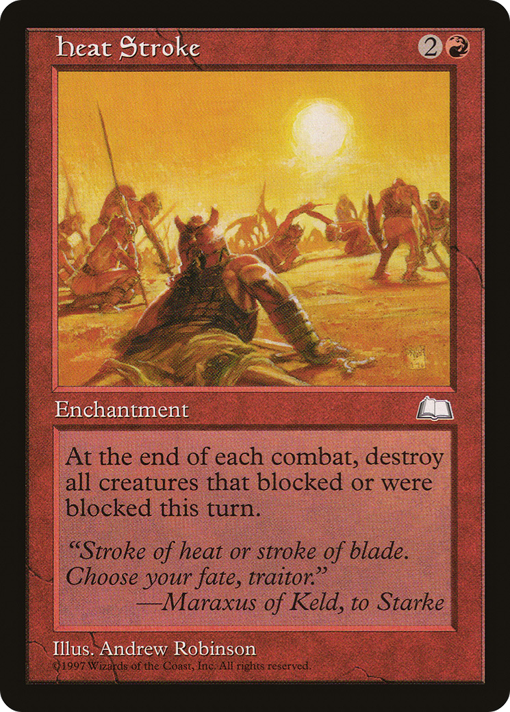 Heat Stroke (WTH-107) - Weatherlight - Premium MTG Single from Wizards of the Coast - Just $0.70! Shop now at Game Crave Tournament Store