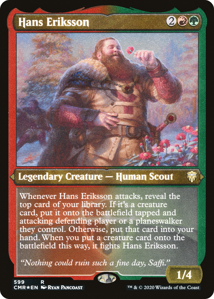 Hans Eriksson (CMR-599) - Commander Legends Etched Foil - Premium MTG Single from Wizards of the Coast - Just $0.25! Shop now at Game Crave Tournament Store