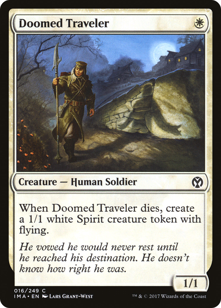 Doomed Traveler (IMA-016) - Iconic Masters - Premium MTG Single from Wizards of the Coast - Just $0.08! Shop now at Game Crave Tournament Store
