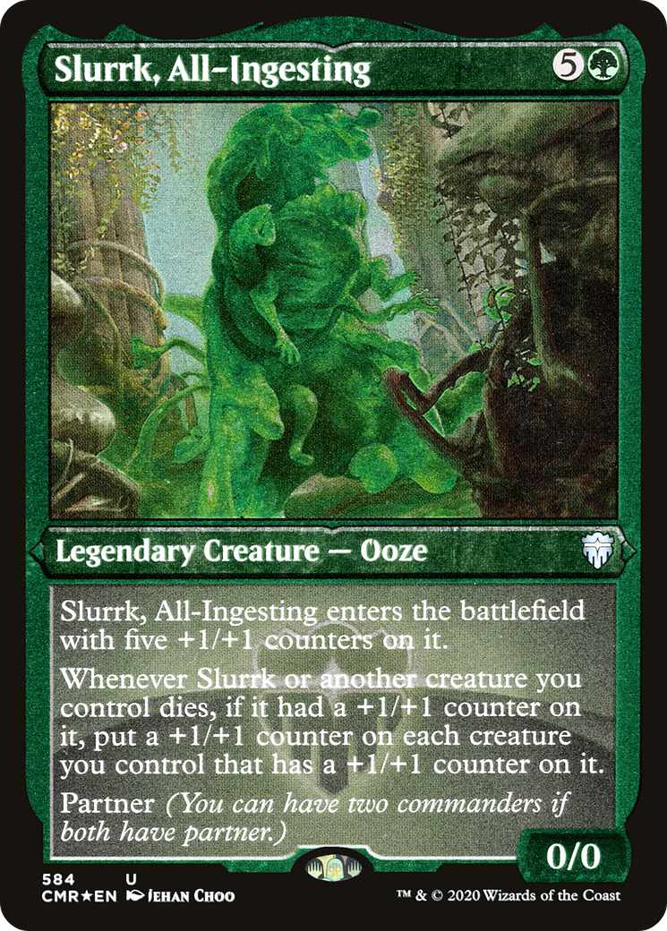 Slurrk, All-Ingesting (CMR-584) - Commander Legends Etched Foil - Premium MTG Single from Wizards of the Coast - Just $0.30! Shop now at Game Crave Tournament Store