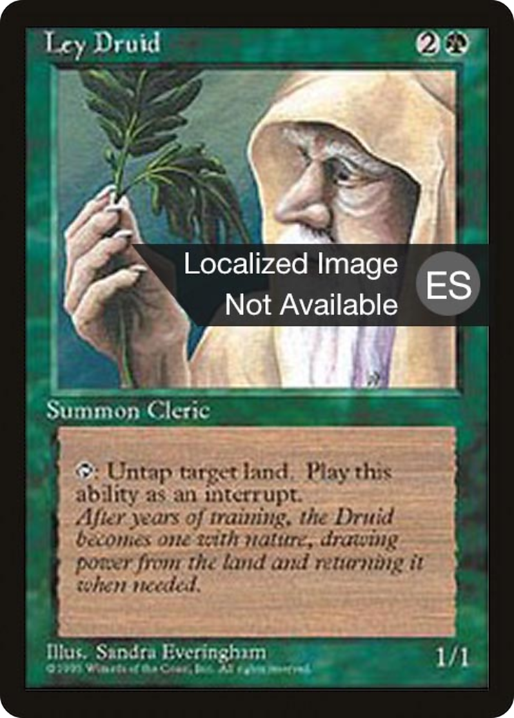 Ley Druid (4BB-256) - Fourth Edition Foreign Black Border - Premium MTG Single from Wizards of the Coast - Just $0.48! Shop now at Game Crave Tournament Store