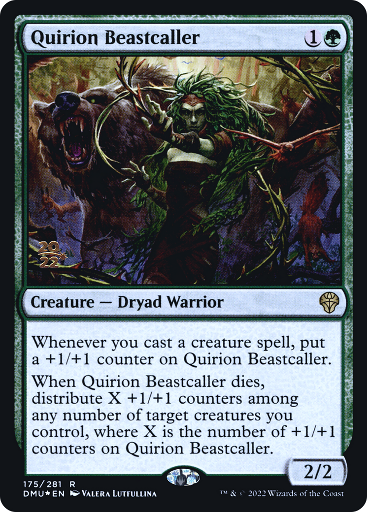 Quirion Beastcaller (PDMU-175S) - Dominaria United Promos Foil - Premium MTG Single from Wizards of the Coast - Just $0.64! Shop now at Game Crave Tournament Store