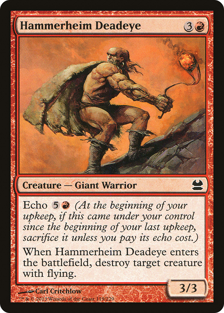 Hammerheim Deadeye (MMA-119) - Modern Masters - Premium MTG Single from Wizards of the Coast - Just $0.08! Shop now at Game Crave Tournament Store
