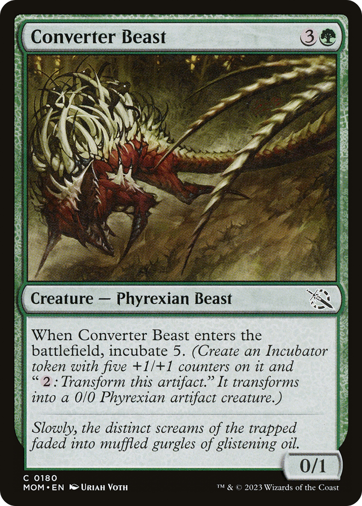 Converter Beast (MOM-180) - March of the Machine Foil - Premium MTG Single from Wizards of the Coast - Just $0.08! Shop now at Game Crave Tournament Store