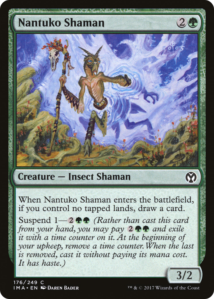 Nantuko Shaman (IMA-176) - Iconic Masters - Premium MTG Single from Wizards of the Coast - Just $0.08! Shop now at Game Crave Tournament Store