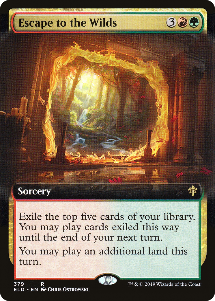 Escape to the Wilds (ELD-379) - Throne of Eldraine: (Extended Art) - Premium MTG Single from Wizards of the Coast - Just $0.87! Shop now at Game Crave Tournament Store