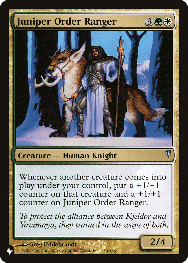 Juniper Order Ranger (PLIST-441) - The List - Premium MTG Single from Wizards of the Coast - Just $0.08! Shop now at Game Crave Tournament Store