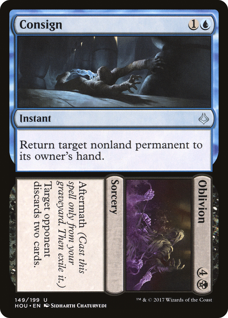Consign // Oblivion (HOU-149) - Hour of Devastation Foil - Premium MTG Single from Wizards of the Coast - Just $0.83! Shop now at Game Crave Tournament Store