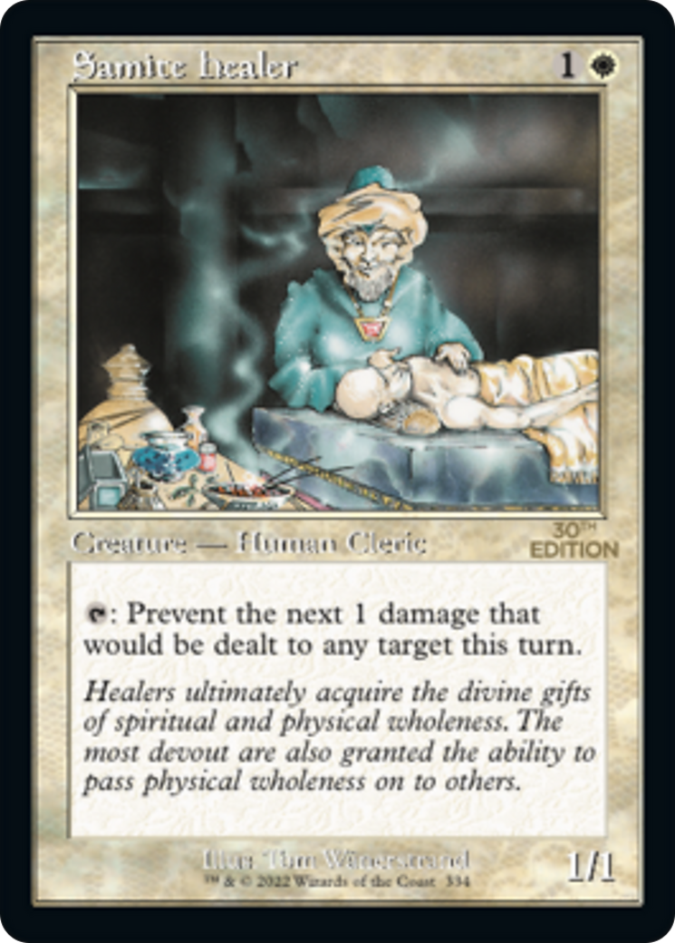 Samite Healer (30A-334) - 30th Anniversary Edition - Premium MTG Single from Wizards of the Coast - Just $0! Shop now at Game Crave Tournament Store