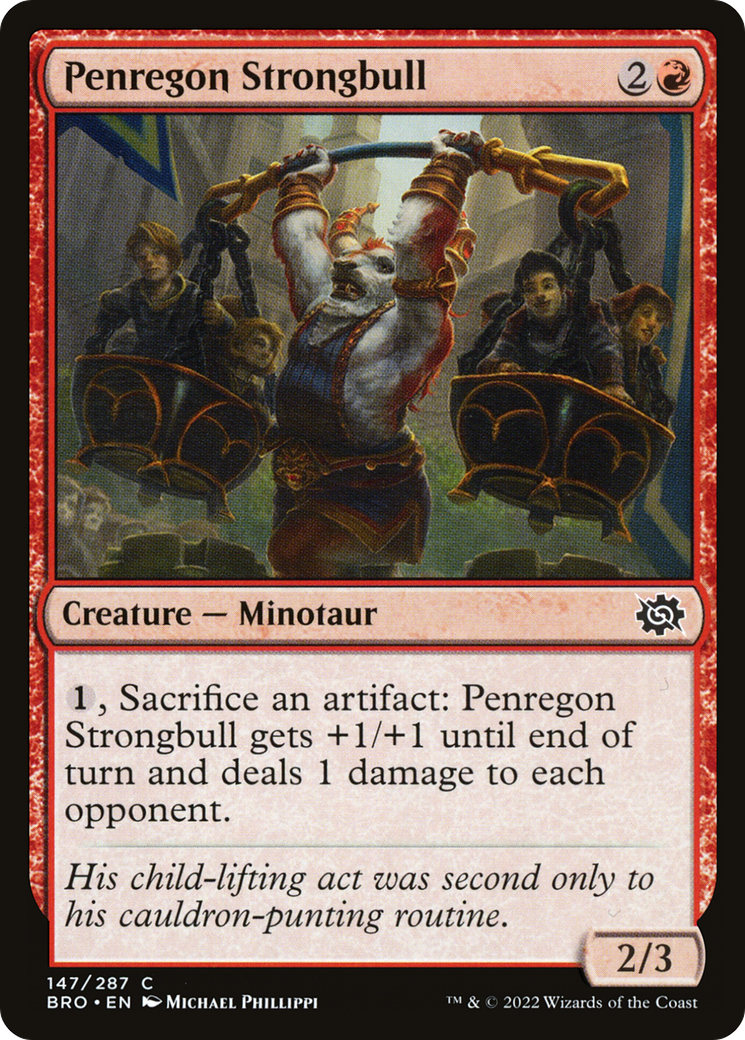 Penregon Strongbull (BRO-147) - The Brothers' War - Premium MTG Single from Wizards of the Coast - Just $0.08! Shop now at Game Crave Tournament Store