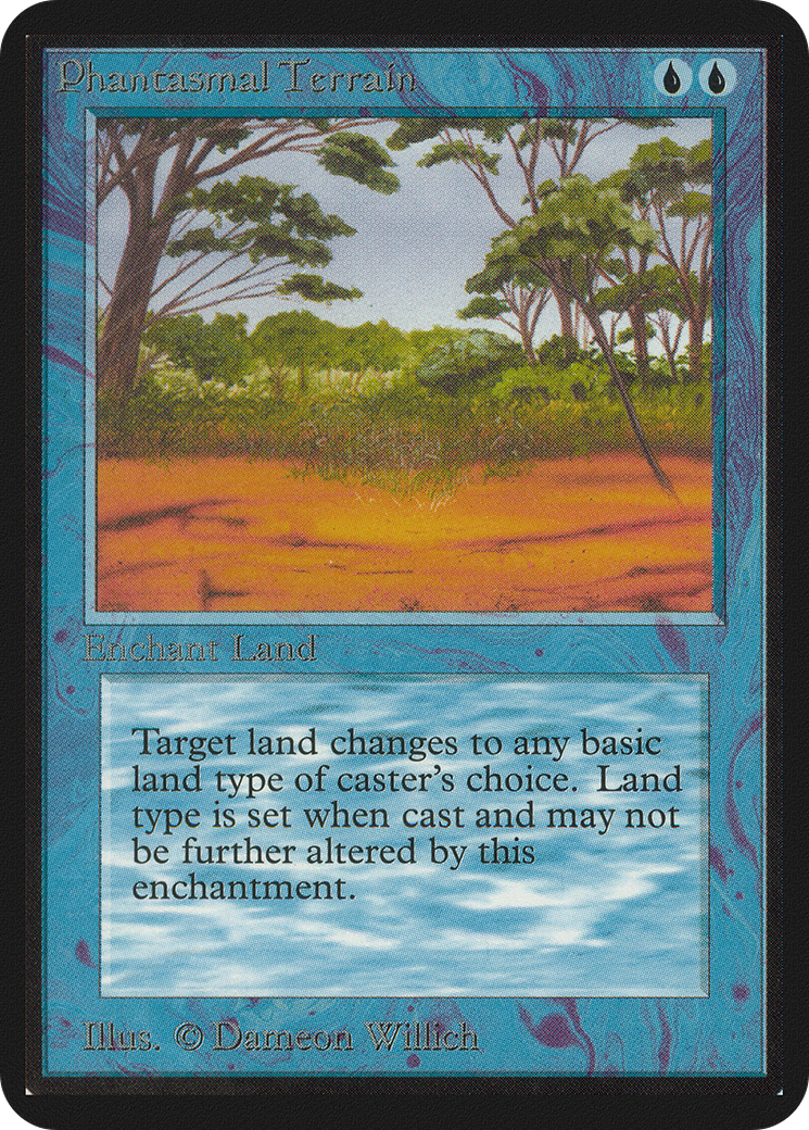 Phantasmal Terrain (LEA-068) - Limited Edition Alpha - Premium MTG Single from Wizards of the Coast - Just $9.65! Shop now at Game Crave Tournament Store