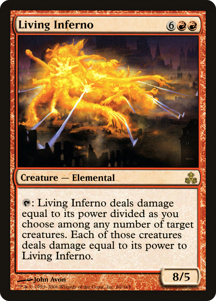 Living Inferno (GPT-069) - Guildpact - Premium MTG Single from Wizards of the Coast - Just $0.25! Shop now at Game Crave Tournament Store