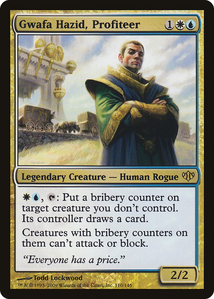 Gwafa Hazid, Profiteer (CON-110) - Conflux Foil - Premium MTG Single from Wizards of the Coast - Just $0.64! Shop now at Game Crave Tournament Store