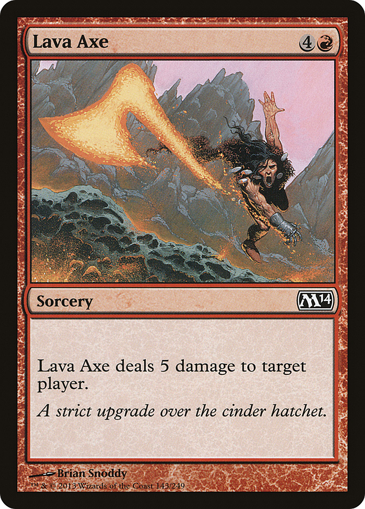 Lava Axe (M14-143) - Magic 2014 - Premium MTG Single from Wizards of the Coast - Just $0.08! Shop now at Game Crave Tournament Store