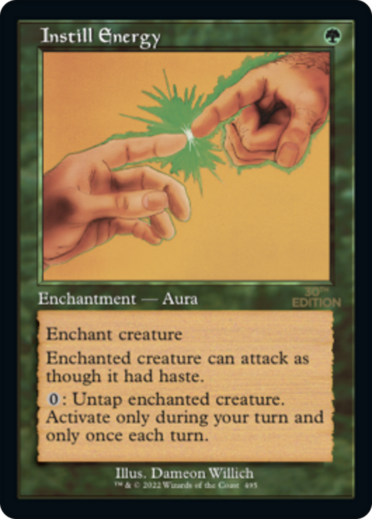 Instill Energy (30A-495) - 30th Anniversary Edition - Premium MTG Single from Wizards of the Coast - Just $27.58! Shop now at Game Crave Tournament Store