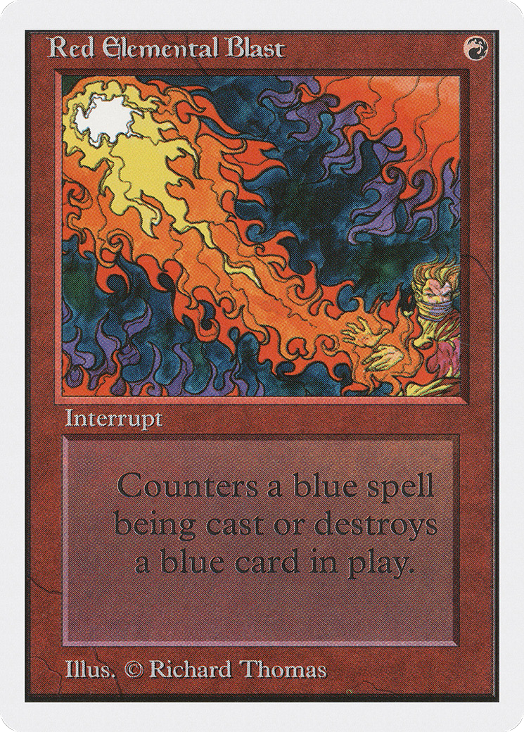 Red Elemental Blast (2ED-170) - Unlimited Edition - Premium MTG Single from Wizards of the Coast - Just $6.23! Shop now at Game Crave Tournament Store