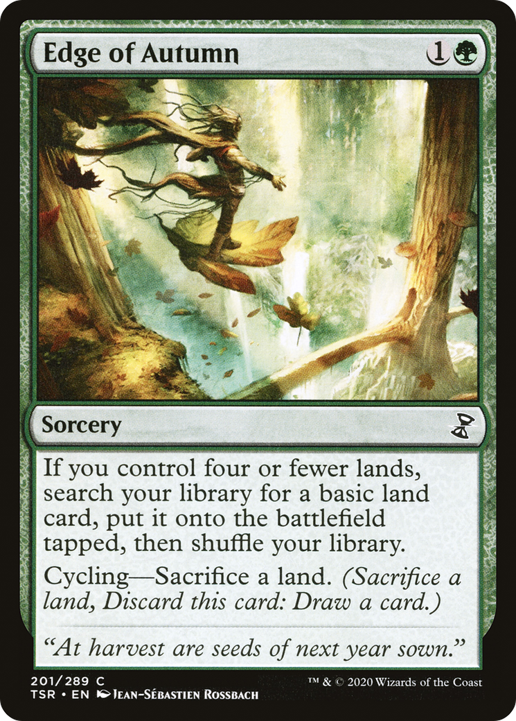 Edge of Autumn (TSR-201) - Time Spiral Remastered Foil - Premium MTG Single from Wizards of the Coast - Just $0.53! Shop now at Game Crave Tournament Store