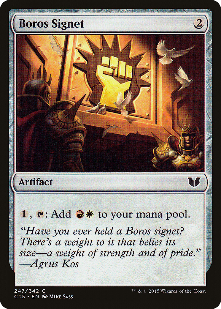 Boros Signet (C15-247) - Commander 2015 - Premium MTG Single from Wizards of the Coast - Just $0.14! Shop now at Game Crave Tournament Store