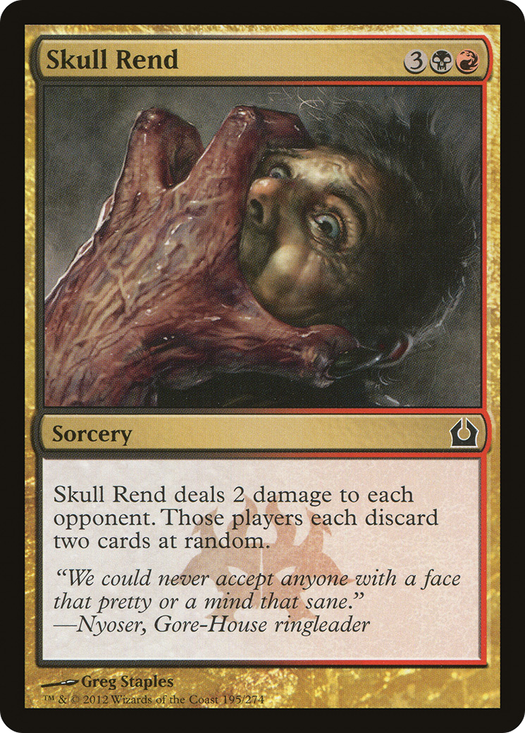 Skull Rend (RTR-195) - Return to Ravnica - Premium MTG Single from Wizards of the Coast - Just $0.08! Shop now at Game Crave Tournament Store