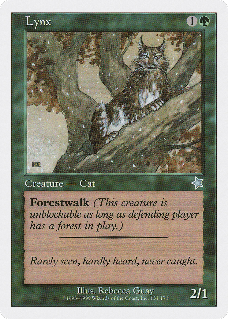 Lynx (S99-131) - Starter 1999 - Premium MTG Single from Wizards of the Coast - Just $0.26! Shop now at Game Crave Tournament Store