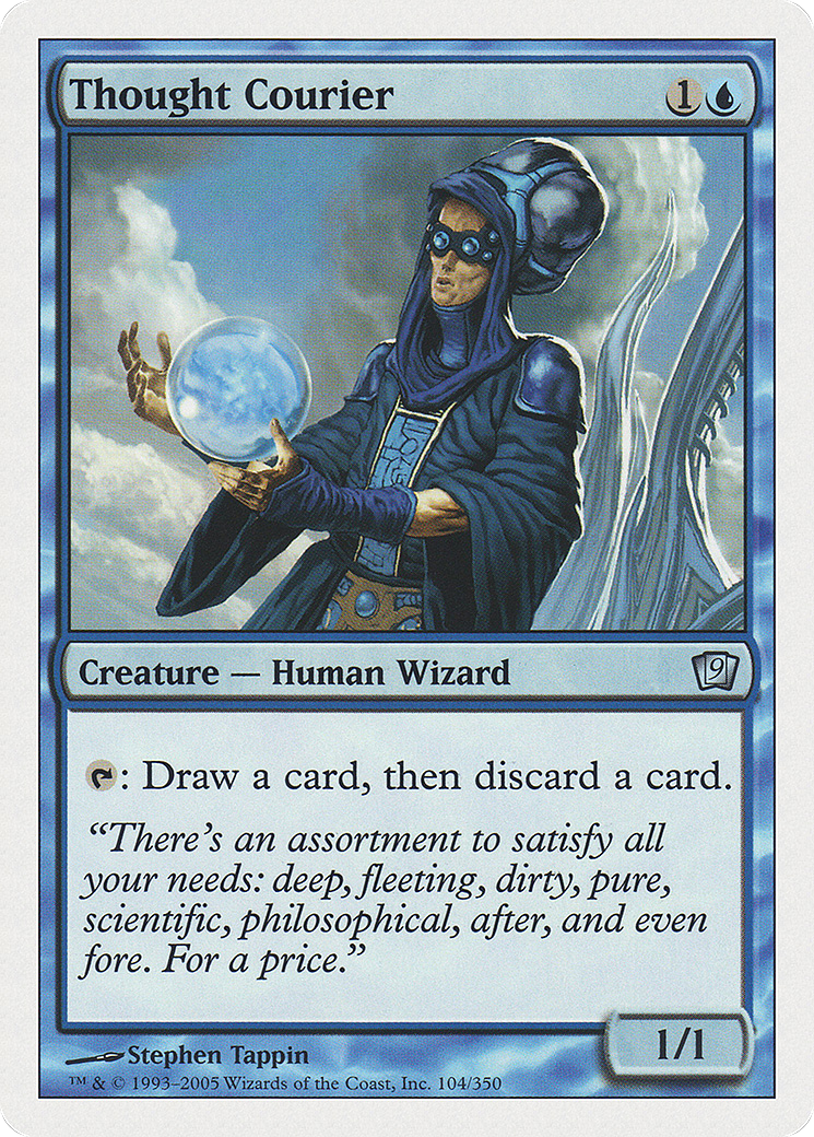 Thought Courier (9ED-104) - Ninth Edition - Premium MTG Single from Wizards of the Coast - Just $0.24! Shop now at Game Crave Tournament Store