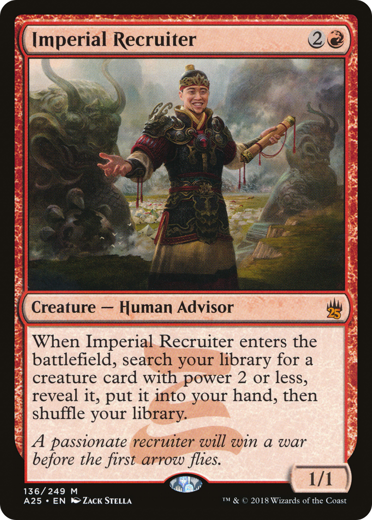 Imperial Recruiter (A25-136) - Masters 25 - Premium MTG Single from Wizards of the Coast - Just $2.23! Shop now at Game Crave Tournament Store