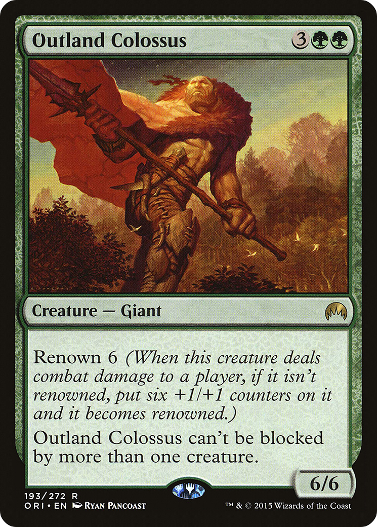 Outland Colossus (ORI-193) - Magic Origins - Premium MTG Single from Wizards of the Coast - Just $0.25! Shop now at Game Crave Tournament Store
