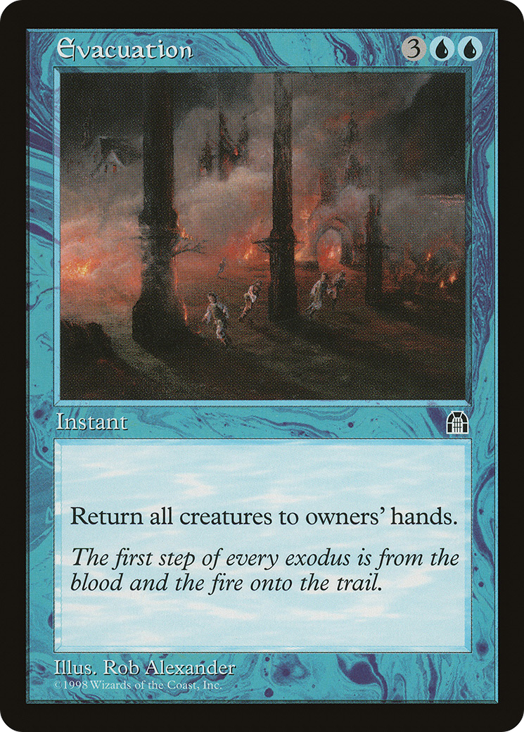 Evacuation (STH-030) - Stronghold - Premium MTG Single from Wizards of the Coast - Just $1.50! Shop now at Game Crave Tournament Store