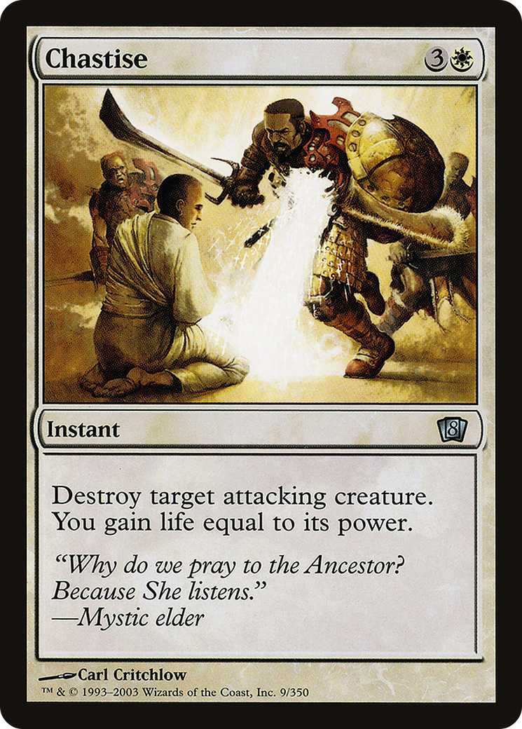Chastise (8ED-09★) - Eighth Edition Foil - Premium MTG Single from Wizards of the Coast - Just $0.17! Shop now at Game Crave Tournament Store
