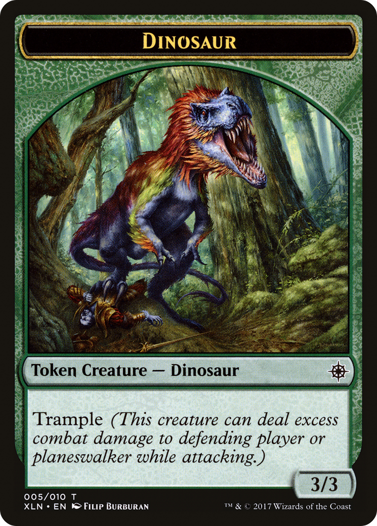 Dinosaur (TXLN-005) - Ixalan Tokens - Premium MTG Single from Wizards of the Coast - Just $0.25! Shop now at Game Crave Tournament Store