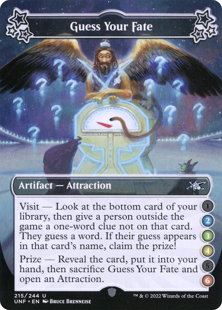 Guess Your Fate (UNF-215A) - Unfinity - Premium MTG Single from Wizards of the Coast - Just $0.08! Shop now at Game Crave Tournament Store