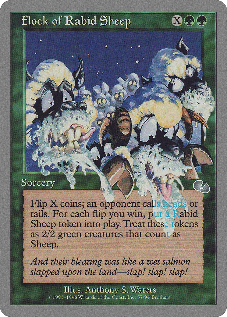 Flock of Rabid Sheep (UGL-057) - Unglued - Premium MTG Single from Wizards of the Coast - Just $0.26! Shop now at Game Crave Tournament Store