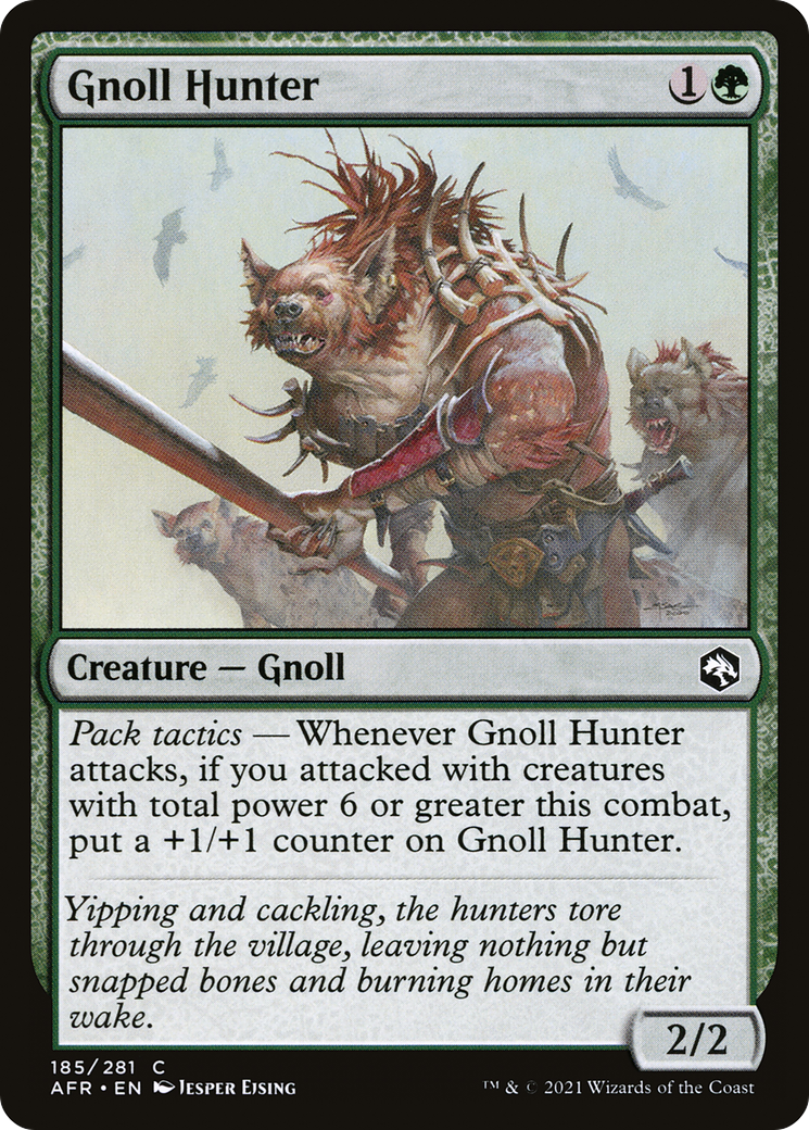 Gnoll Hunter (AFR-185) - Adventures in the Forgotten Realms - Premium MTG Single from Wizards of the Coast - Just $0.25! Shop now at Game Crave Tournament Store