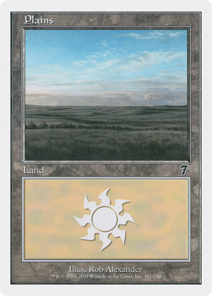 Plains (7ED-342) - Seventh Edition - Premium MTG Single from Wizards of the Coast - Just $0.26! Shop now at Game Crave Tournament Store