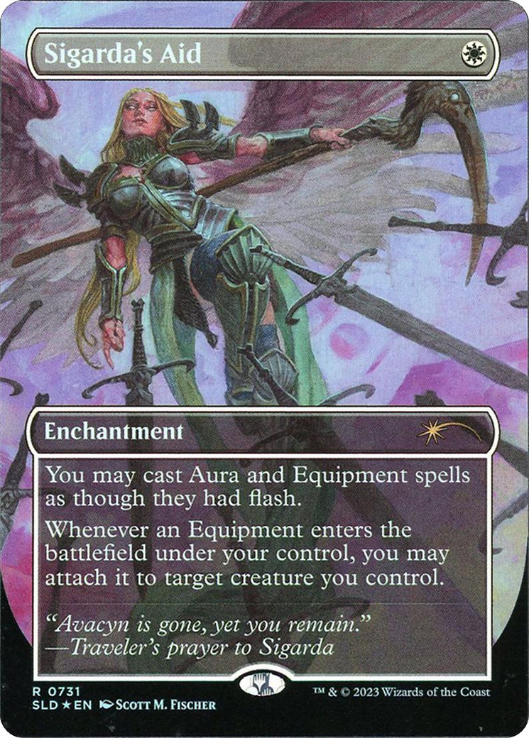 Sigarda's Aid (SLD-731) - Secret Lair Drop Foil - Premium MTG Single from Wizards of the Coast - Just $7.22! Shop now at Game Crave Tournament Store