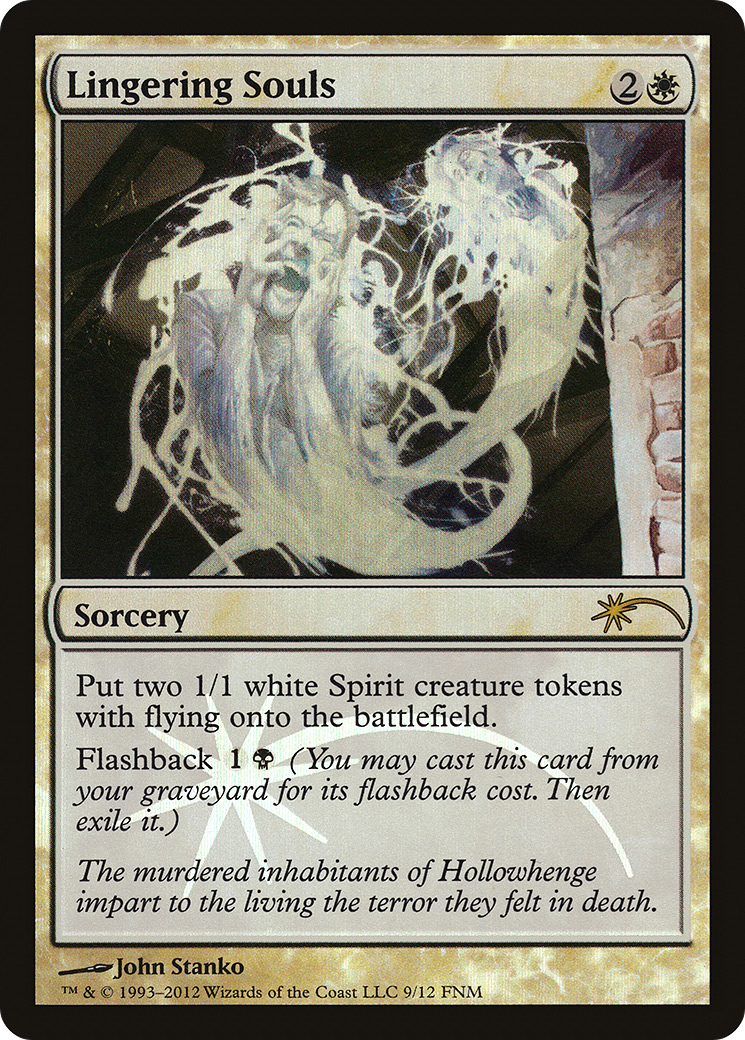 Lingering Souls (F12-009) - Friday Night Magic 2012 Foil - Premium MTG Single from Wizards of the Coast - Just $0.87! Shop now at Game Crave Tournament Store
